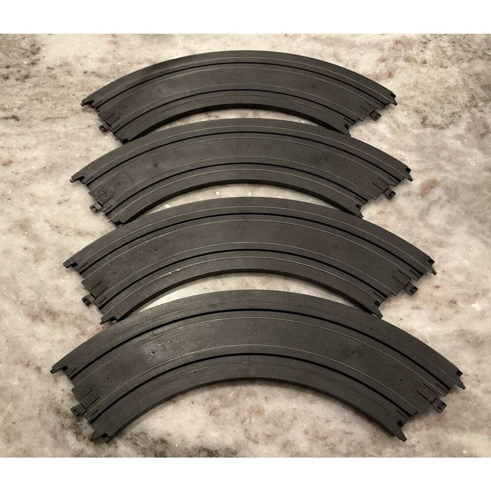 Tyco 9"R 1/4 Circle No B-5831 Slot‎ car track lot of 4 Vintage